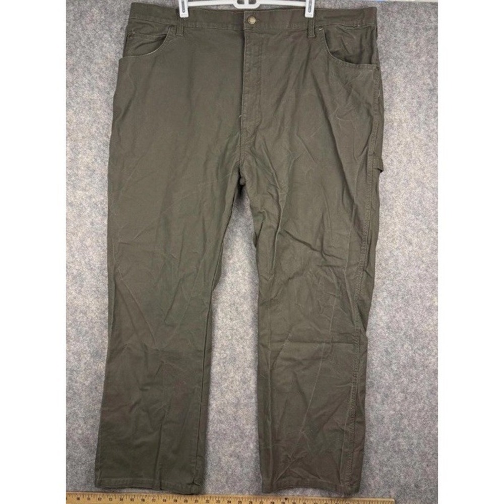 Dickies Canvas Carpenter Work Pants Green Men's Size‎ 44x30